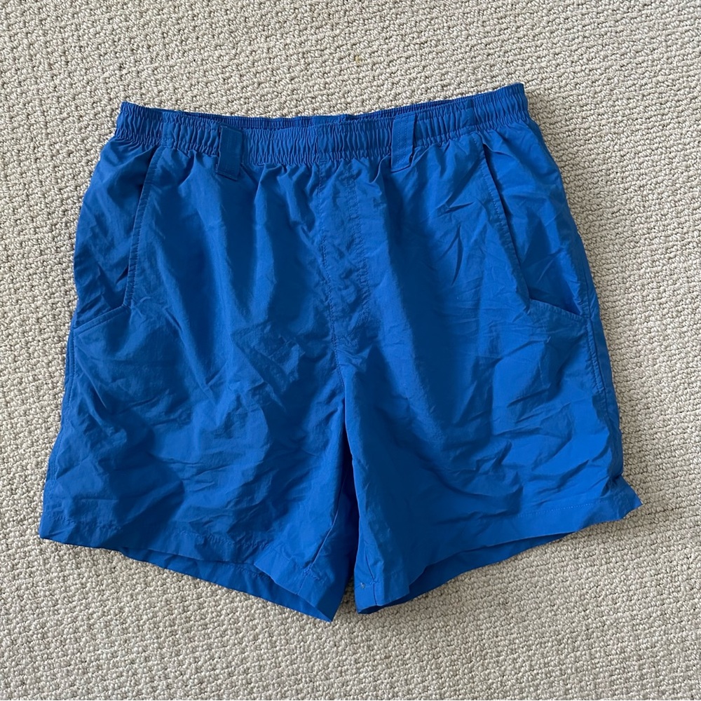 Columbia blue swim trunks men’s small 6 inseam